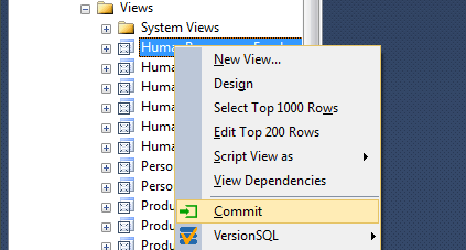 Record SQL Server changes in source control