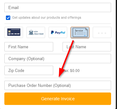 Purchase order step 2 Purchase order step 2